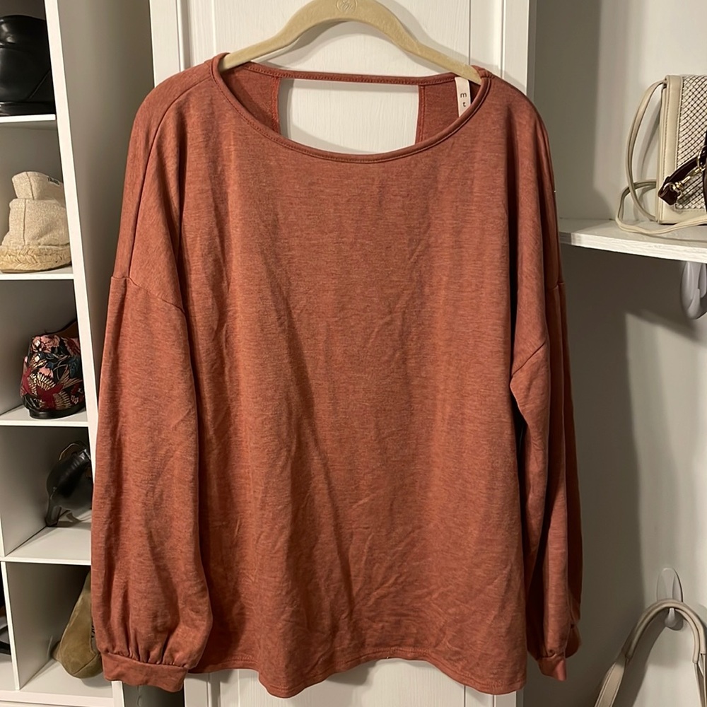 mts pink long sleeve top size small/medium